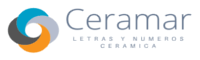 ceramar, letras y numeros en cerámica
